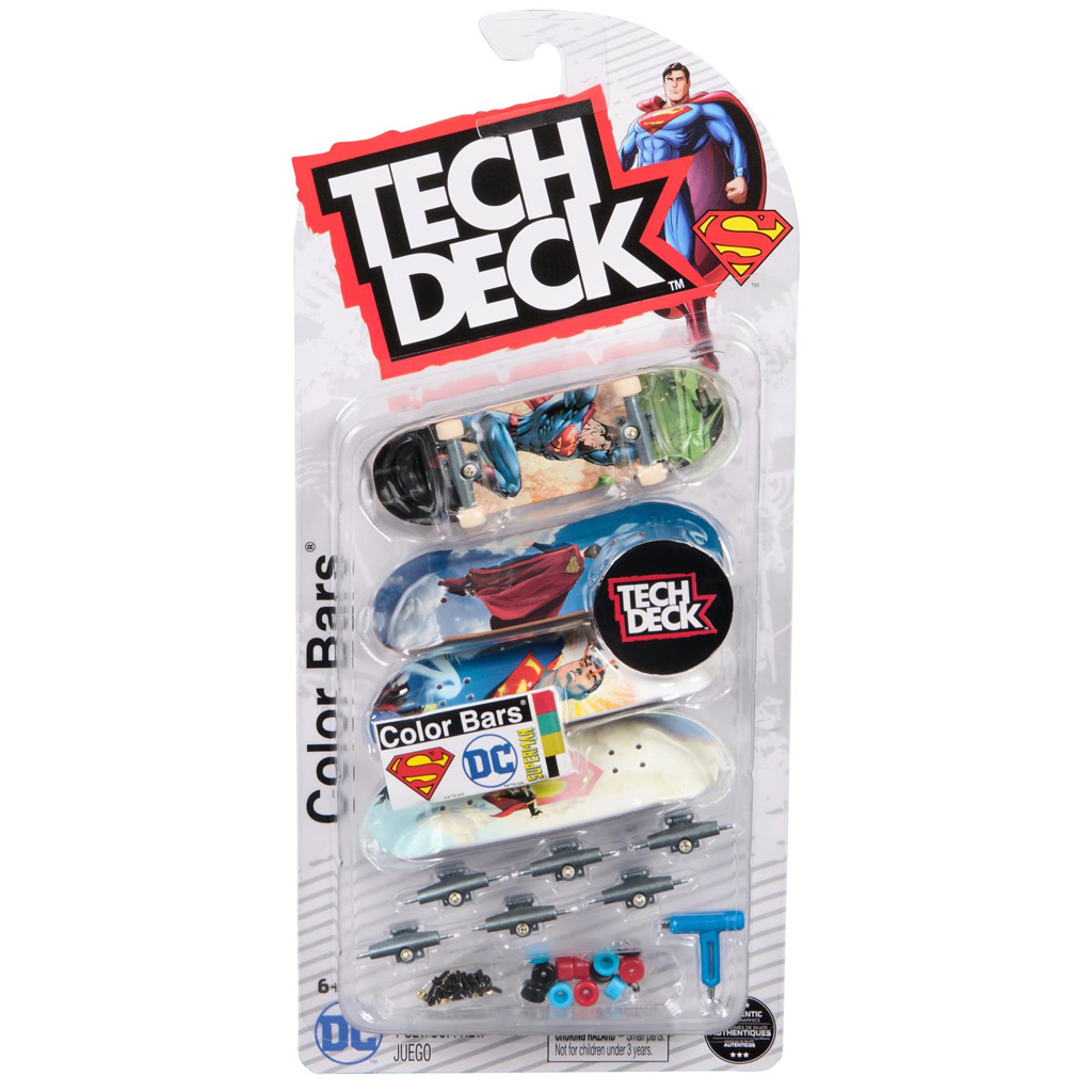 Tech Deck: Superman fingerboard 4-dielna skateboardová sada - Spin Master kép 1