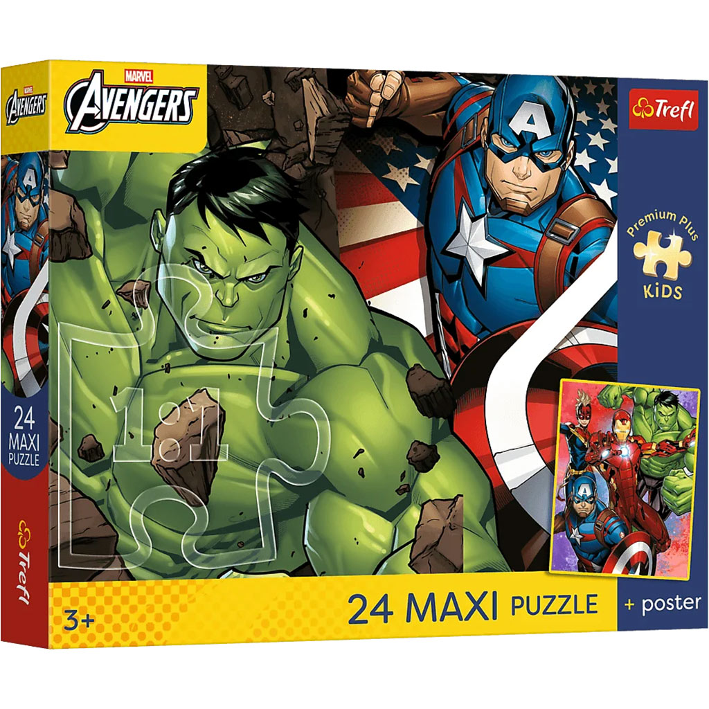 Marvel Avengers tím 24-dielny Maxi puzzle - Trefl kép 1