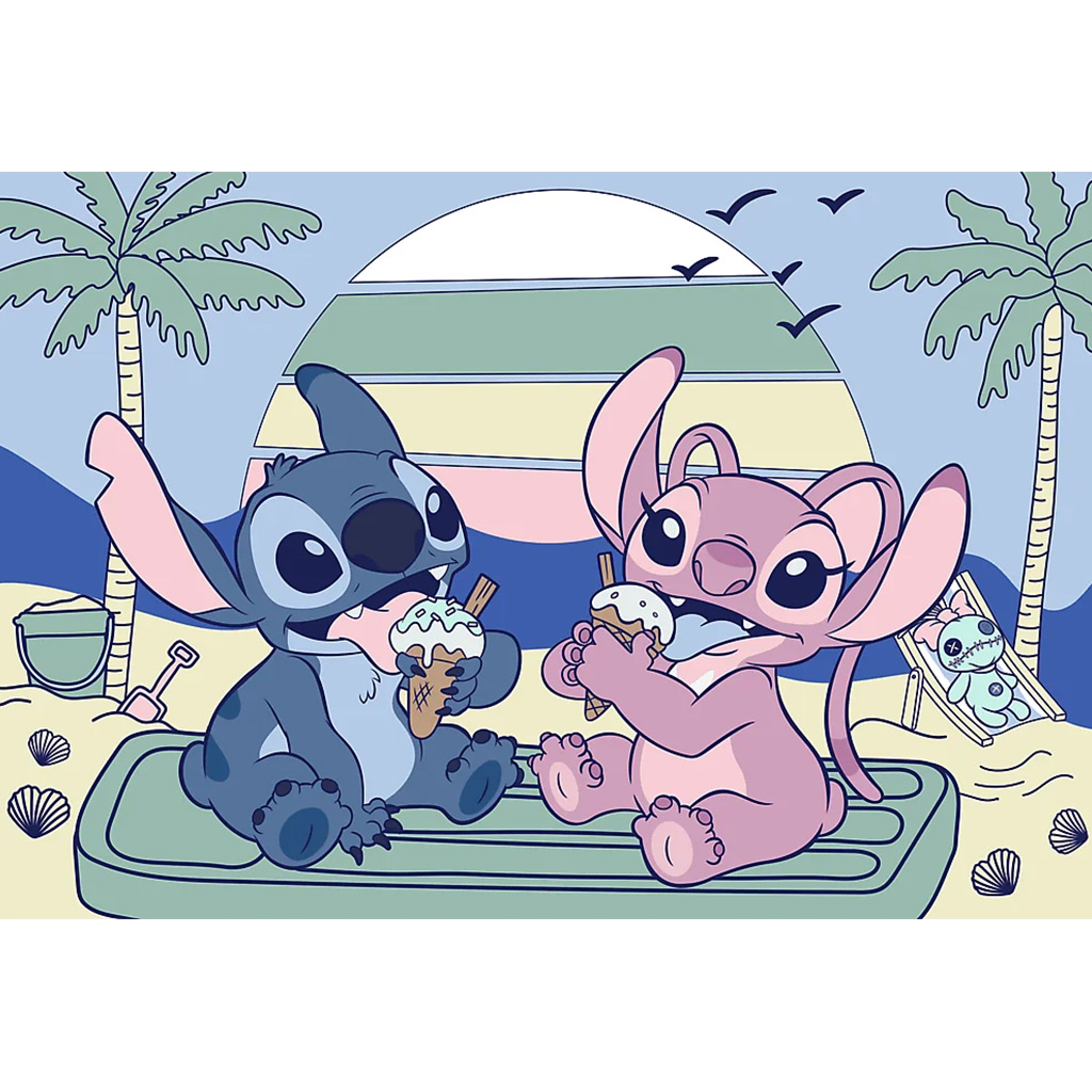 Disney Stitch Zmrzlinová zábava 60ks puzzle - Trefl kép 2