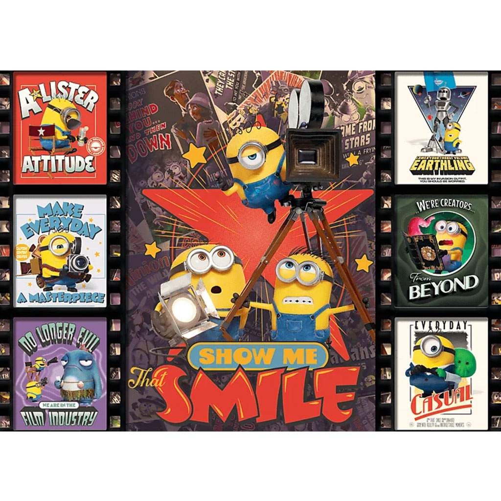Minionky 3 filmové kocky 1000-dielny puzzle - Trefl kép 2