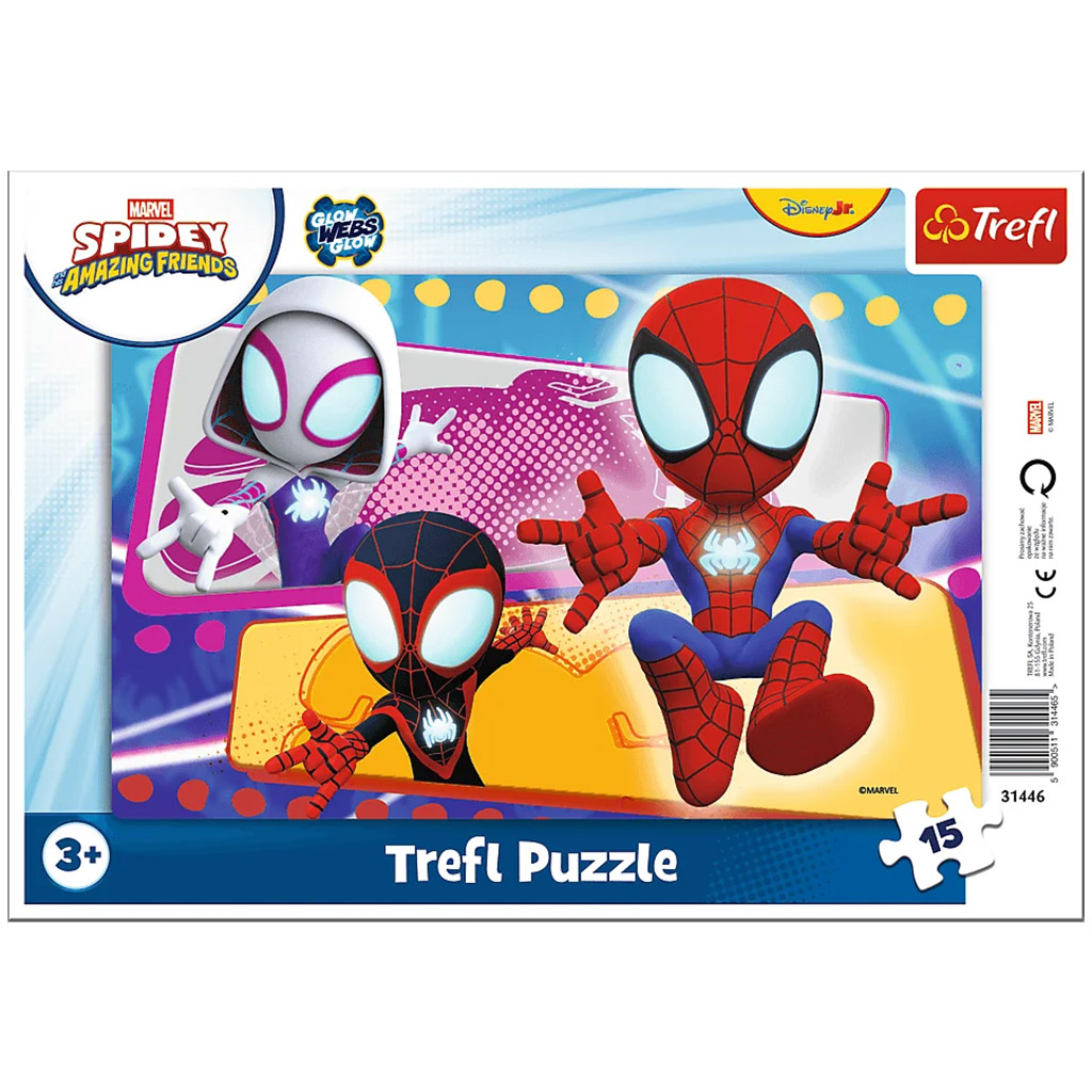 Marvel Spidey pókcsapat 15-dielny rámikový puzzle - Trefl kép 1