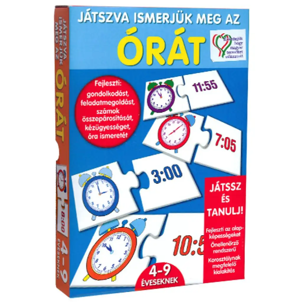 Uč sa hravo! - Koľko je hodín? - maďarská vzdelávacia hra kép 1