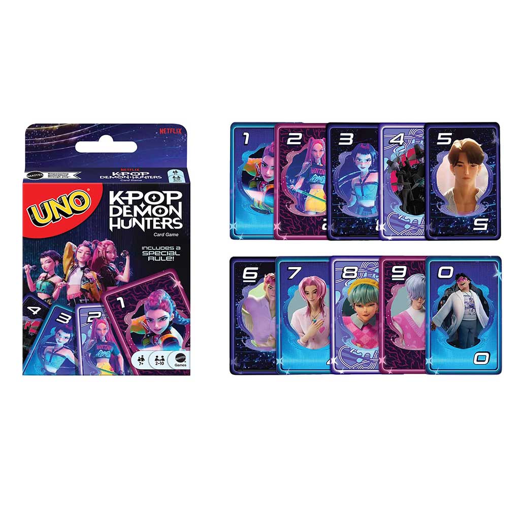 K-POP Lovci démonov UNO kartová hra - Mattel kép 2