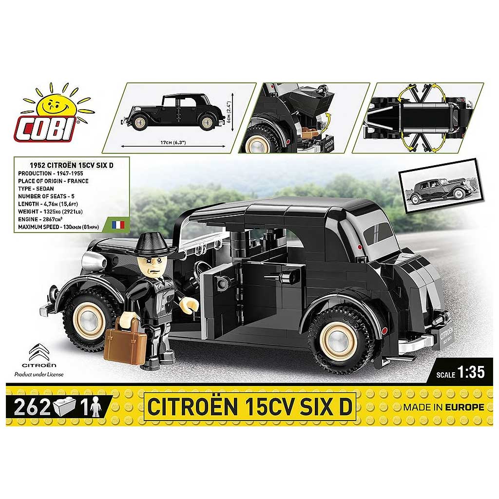 COBI: Citroen 15CV SIX D auto stavebnica (2267) kép 2