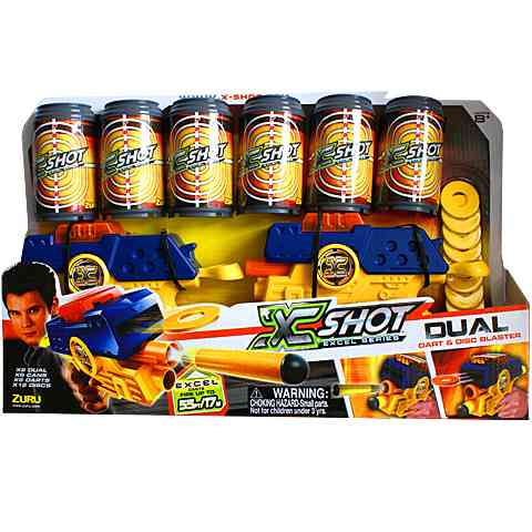 XShot set s 2 pištoľami s dvojitým zásobníkom kép 1