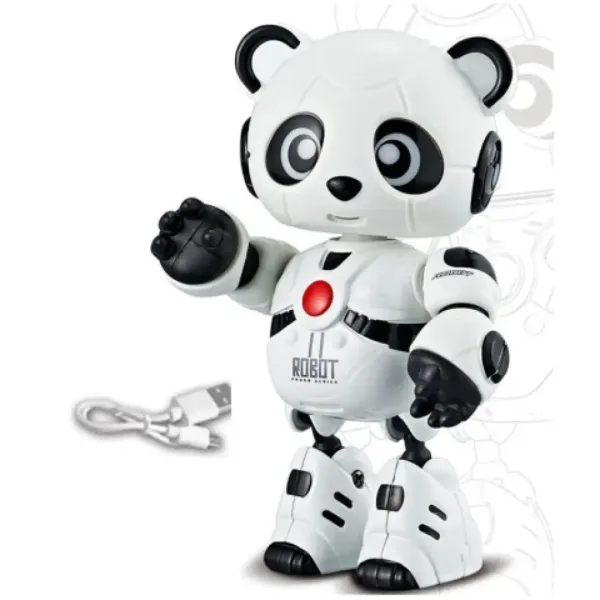 11 Robot panda kamoš so svetlom a zvukom, s kovovým rámom obrázok 2