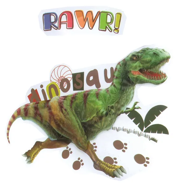 3D Svet dinosaurov dinosaurová nástenná samolepka set s plagátom obrázok 4