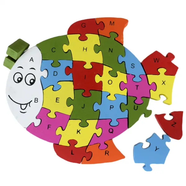 ABC - 123 rybia stromová vzdelávacia puzzle obrázok 3