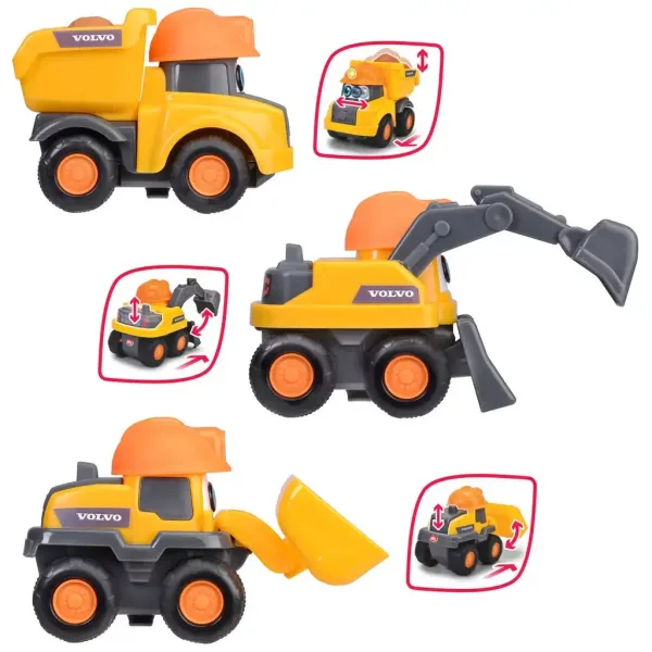 ABC Builder Team: Stavebné stroje v rôznych variantoch - Simba Toys obrázok 2