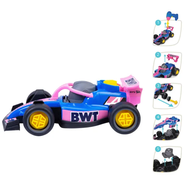 ABC zostaviteľné pretekárske auto BWT Alpine Formula 1 - Dickie Toys obrázok 2