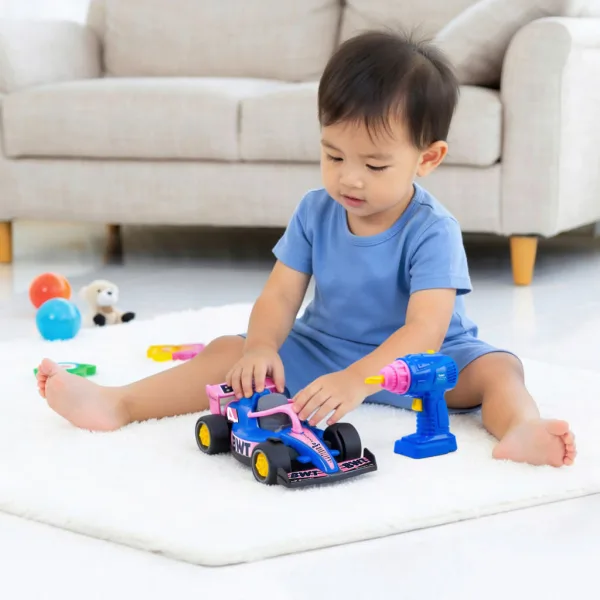 ABC zostaviteľné pretekárske auto BWT Alpine Formula 1 - Dickie Toys obrázok 3