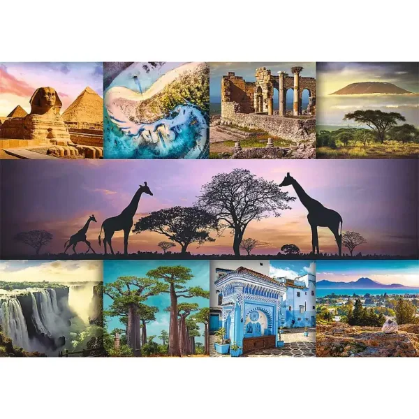 Afrika koláž 1000 dieliková HQ puzzle skladačka - Trefl obrázok 2
