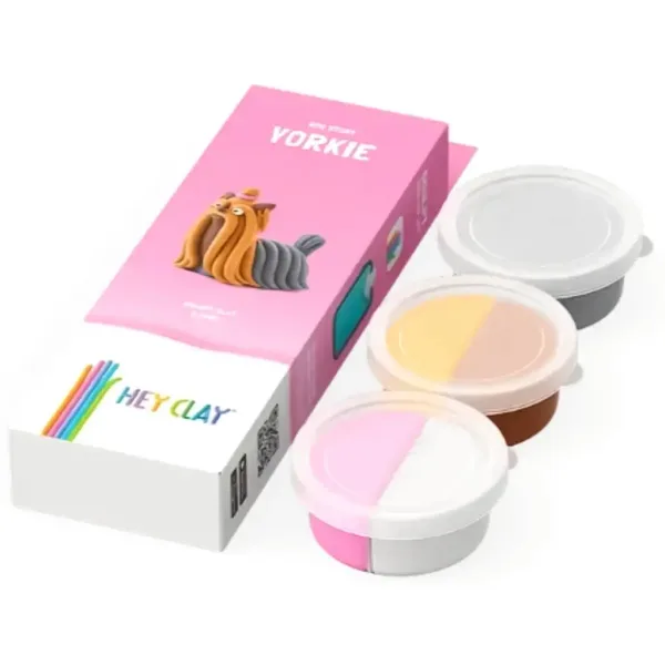 Ahoj Clay: Mäkký Yorkie psík modelovacia sada obrázok 2