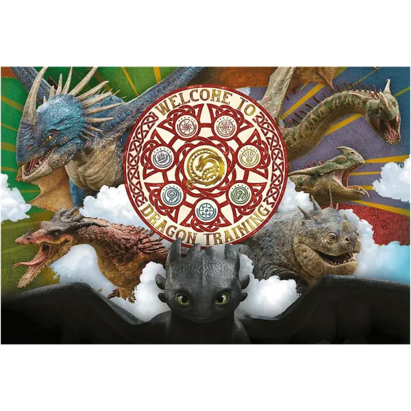 Ako si vycvičiť draka 100-dielne puzzle - Trefl obrázok 2