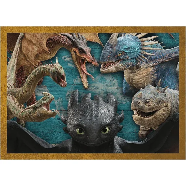 Ako si vycvičiť draka 4 v 1 puzzle – Trefl obrázok 2