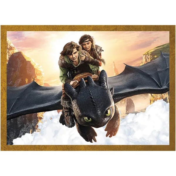 Ako si vycvičiť draka 4 v 1 puzzle – Trefl obrázok 3