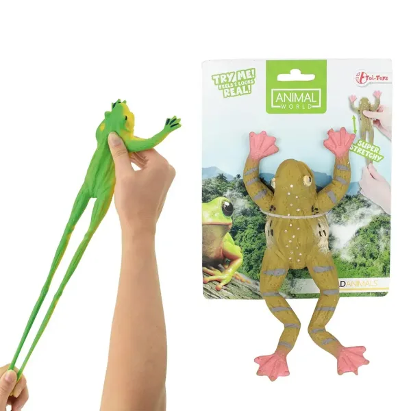 Animal World Realistická naťahovacia žaba obrázok 2