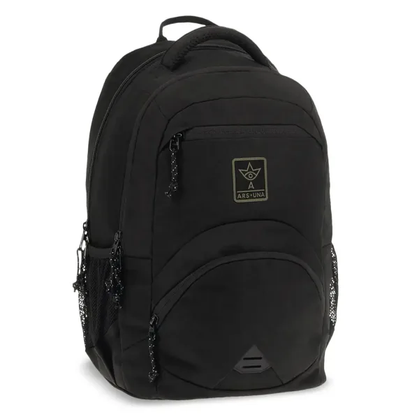 Ars Una: Cordura čierny ergonomický školský batoh, ruksak 33x45x24cm obrázok 1