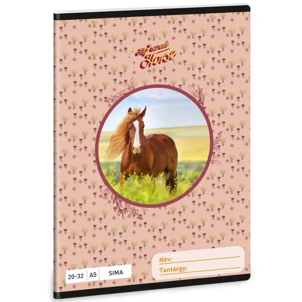 Ars Una: My sweet Horse jazdecký zošit s hladkými listami A/5 obrázok 1