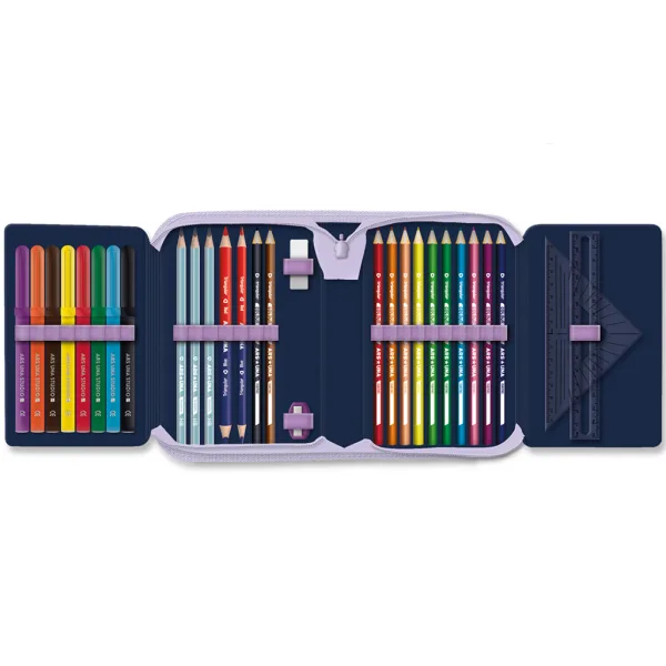 Ars Una: Navy bloom kvetinový rozkladací naplnený peračník 12,8x19,3x3,6 cm obrázok 2