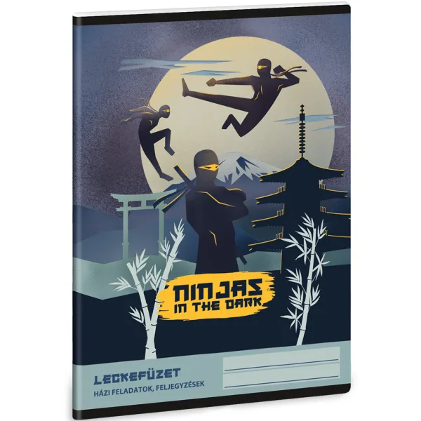 Ars Una: Ninjas in the dark zošit na poznámky, 38 listov, formát A/5 obrázok 1