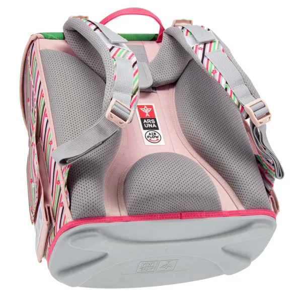 Ars Una: Think Pink kompaktný ergonomický školský batoh s magnetickým uzáverom, batoh 33x41x24 cm obrázok 3