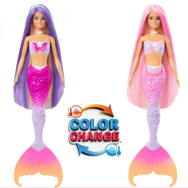 Barbie: Bábika s meniacimi sa farbami a doplnkami - Mattel obrázok 5