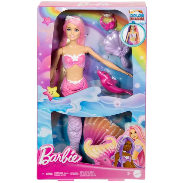 Barbie: Bábika s meniacimi sa farbami a doplnkami - Mattel obrázok 7