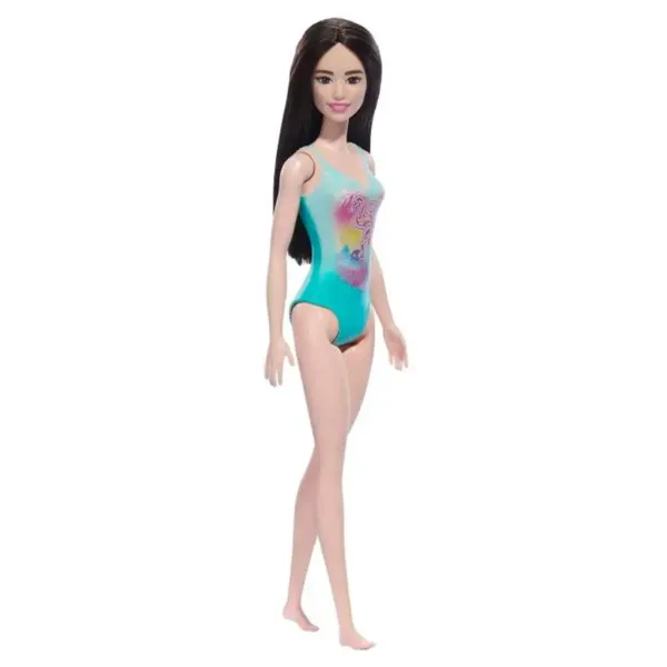 Barbie Beach bábika v modrom plavkovom oblečení - Mattel obrázok 2