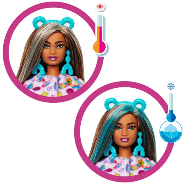 Barbie: Cutie Reveal prekvapujúca bábika Care Bears, 2. séria – Good Vibes medveď – Mattel obrázok 3