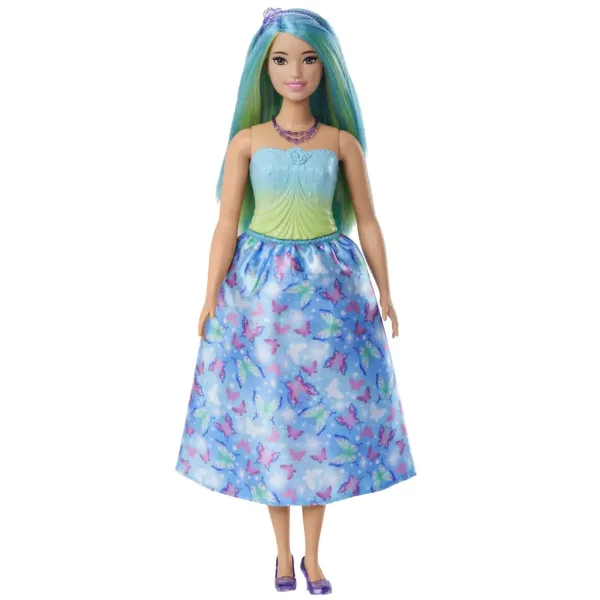 Barbie Dreamtopia: Princezná bábika v modrých šatách s motýľmi - Mattel obrázok 2
