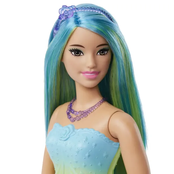 Barbie Dreamtopia: Princezná bábika v modrých šatách s motýľmi - Mattel obrázok 3
