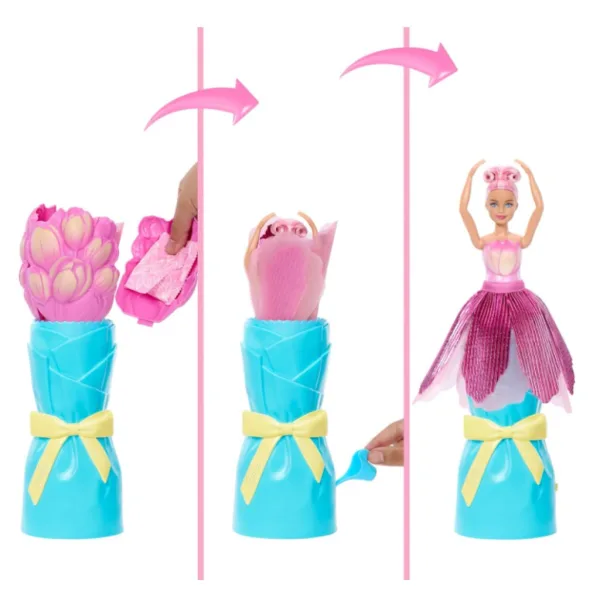 Barbie Reveal: Bábika s kvetinovým prekvapením - Tulipán - Mattel obrázok 3