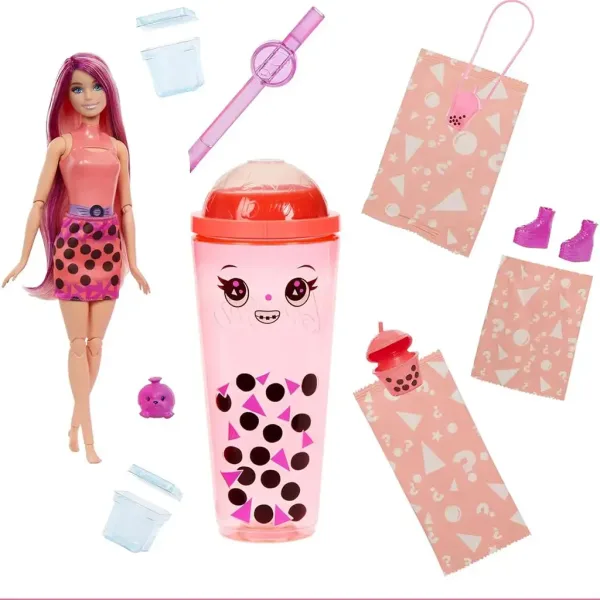 Barbie: Slime Reveal Bublinková párty Oranžová bábika - Mattel obrázok 3