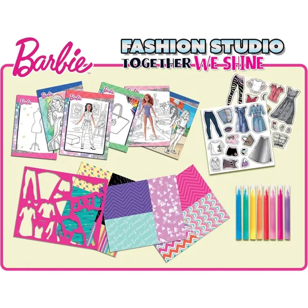 Barbie Together We Shine omaľovánka a súprava na obliekanie - Lisciani obrázok 2