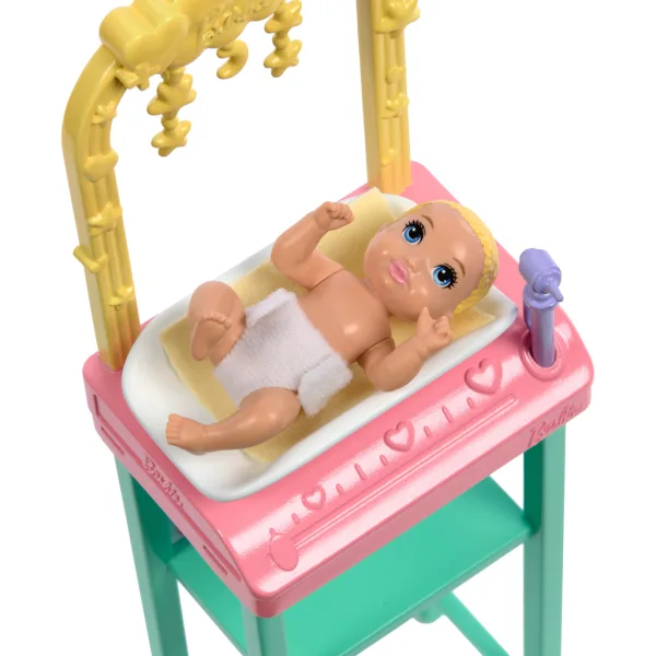 Barbie hnedovlasá detská lekárka kariérna bábika herný set - Mattel obrázok 4