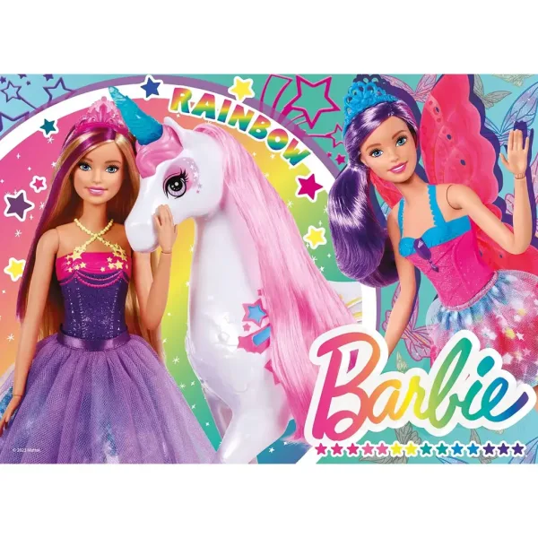 Barbie magický svet 4x48-dielne maxi podlahové puzzle 35x25 cm - Lisciani obrázok 2