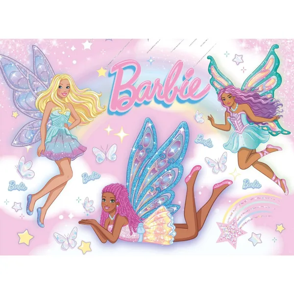 Barbie rozprávkové kamarátky 48-dielne Eco mini puzzle 35x25 cm - Lisciani obrázok 2