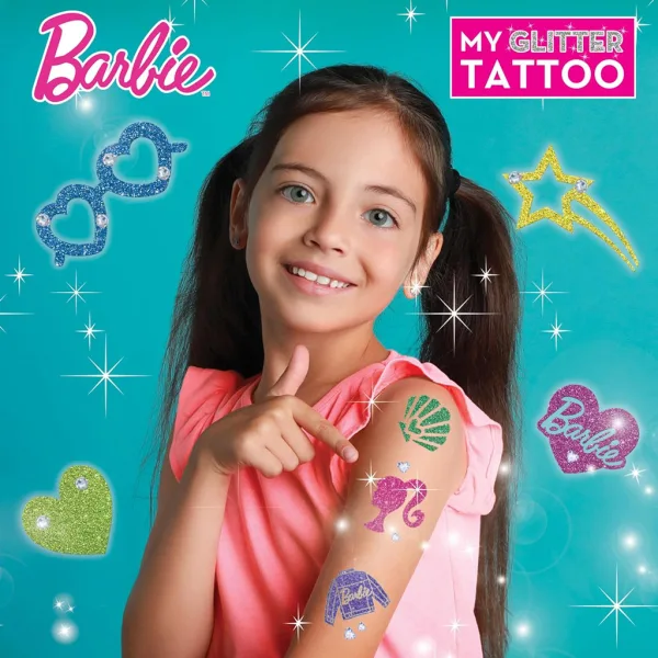 Barbie sada na trblietavé tetovanie - Lisciani obrázok 3