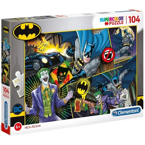 Batman vs. Joker 104-dielna supercolor puzzle - Clementoni obrázok 1