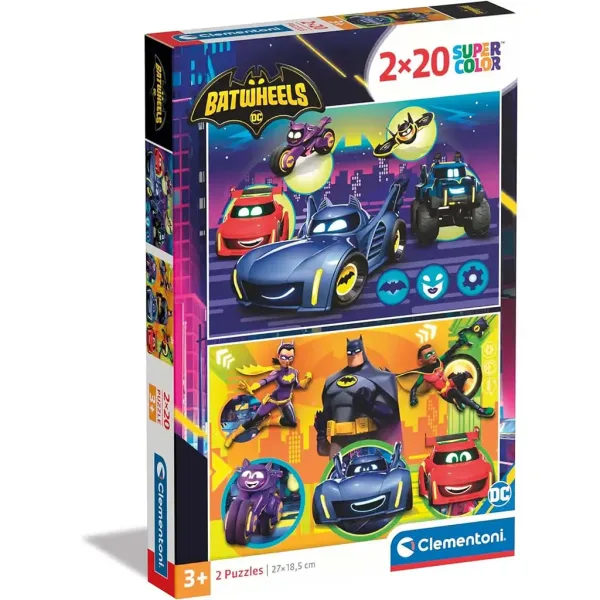 Batwheels 2x20 dielna Supercolor puzzle - Clementoni obrázok 1