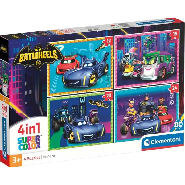 Batwheels 4 v 1 Supercolor puzzle - Clementoni obrázok 1