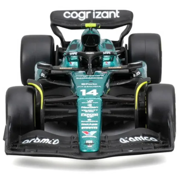 Bburago: Aston Martin AMR23 F1 pretekárske auto kovový model 1/43 (Fernando Alonso #14) obrázok 3
