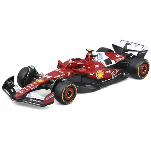 Bburago: Ferrari SF-25 F1 pretekárske auto kovový model 1/43 (Charles Leclerc #16) obrázok 2