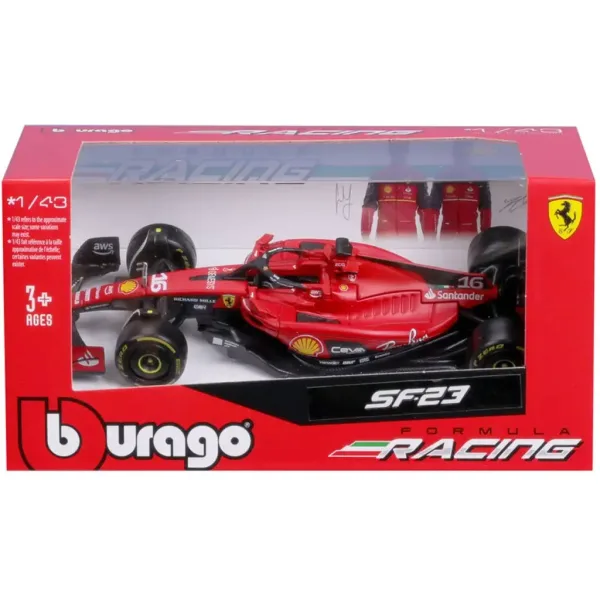 Bburago: Ferrari SF23 F1 pretekárske auto kovový model 1/43 (Charles Leclerc #16) obrázok 4