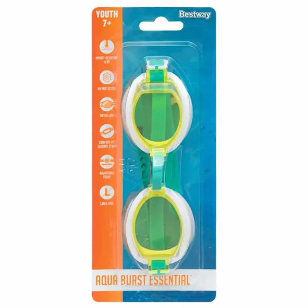 Bestway: Aqua Burst Essential™ plavecké okuliare od 7 rokov, v rôznych farbách 1 ks obrázok 3