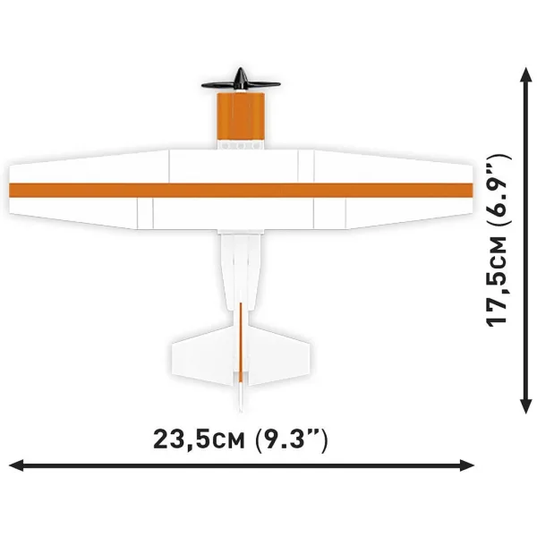 COBI: Cessna 172 Skyhawk oranžovo-biela stavebnica (26623) obrázok 5