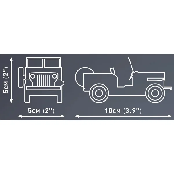 COBI: Jeep Willys CJ-2A stavebnica (24517) obrázok 3