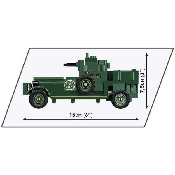 COBI: Rolls Royce obrnené vozidlo 1920 Pattern Mk I stavebnica (2988) obrázok 3
