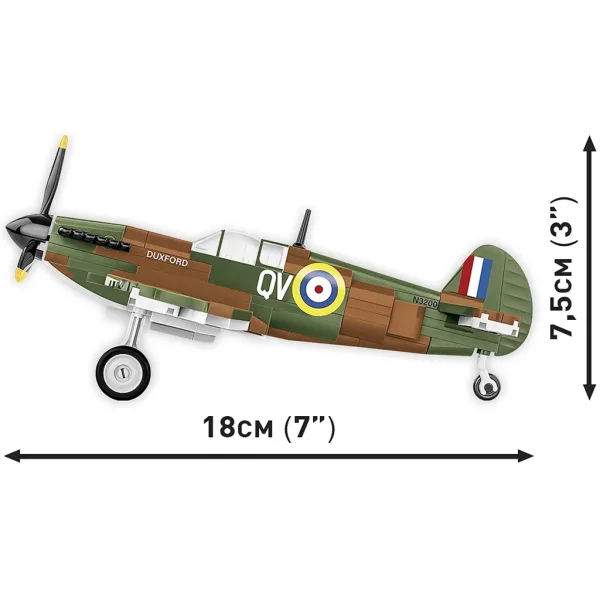 COBI: Spitfire Mk I N3200 Imperial War Museum Duxford stavebnica lietadla (5868) obrázok 3